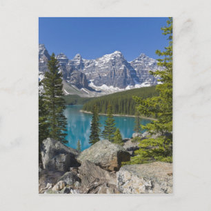 Moraine Lake, Canadese Rockies, Alberta, Canada Briefkaart