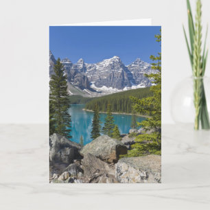 Moraine Lake, Canadese Rockies, Alberta, Canada Kaart
