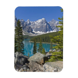 Moraine Lake, Canadese Rockies, Alberta, Canada Magneet