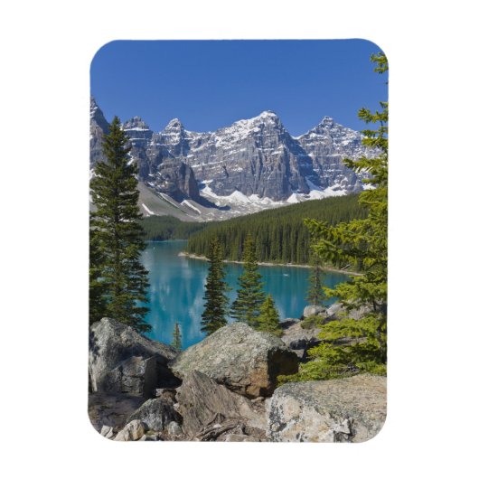 Moraine Lake, Canadese Rockies, Alberta, Canada Magneet (Verticaal)