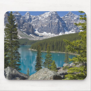 Moraine Lake, Canadese Rockies, Alberta, Canada Muismat
