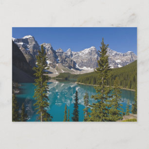 Moraine Lake, Canadian Rockies, Alberta, Canada 2 Briefkaart