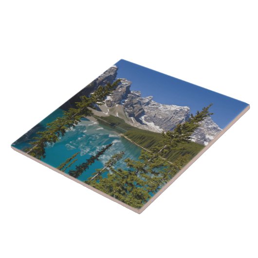 Moraine Lake, Canadian Rockies, Alberta, Canada 2 Tegeltje (Zijkant)