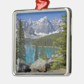 Moraine Lake, Canadian Rockies, Alberta, Canada Metalen Ornament (Links)