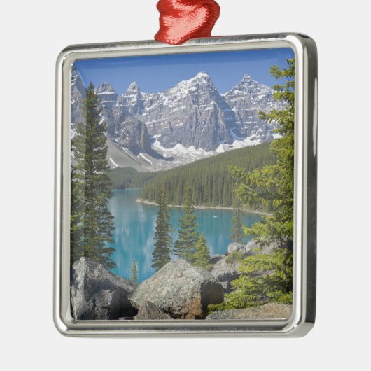 Moraine Lake, Canadian Rockies, Alberta, Canada Metalen Ornament (Links)