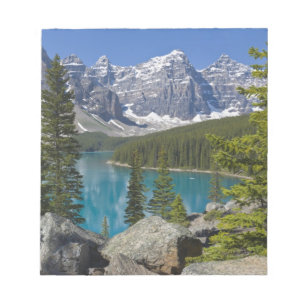 Moraine Lake, Canadian Rockies, Alberta, Canada Notitieblok