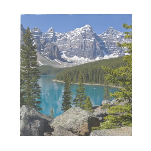 Moraine Lake, Canadian Rockies, Alberta, Canada Notitieblok (Voorkant)