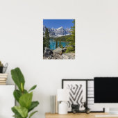 Moraine Lake, Canadian Rockies, Alberta, Canada Poster (Thuiskantoor)