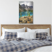 Moraine Lake Canvas Afdruk (Insitu (Slaapkamer))