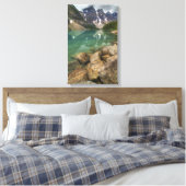 Moraine Lake Canvas Afdruk (Insitu (Slaapkamer))
