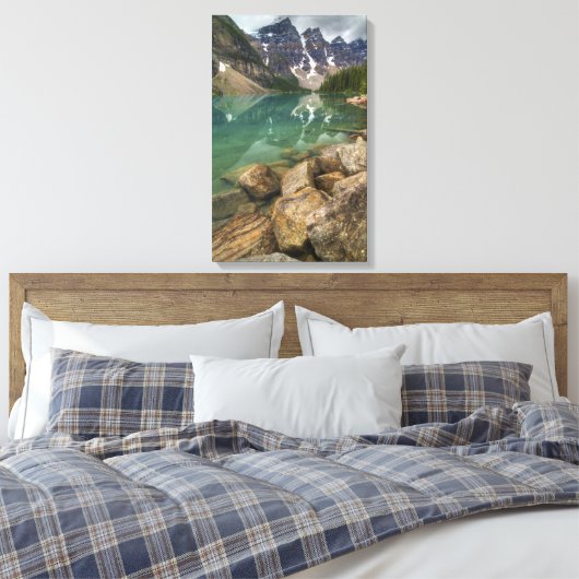 Moraine Lake Canvas Afdruk (Insitu (Slaapkamer))