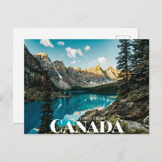 Moraine Lake, Improvement District, AB, Canada Briefkaart (Voorkant / Achterkant)