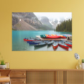 Moraine Lake kano's Canvas Afdruk (Insitu (Woonkamer))