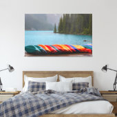 Moraine Lake kano's Canvas Afdruk (Insitu (Slaapkamer))
