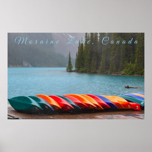 Moraine Lake kano's Poster (Voorkant)