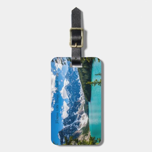 Moraine Lake, Nationaal Park Banff Bagagelabel (Voorkant verticaal)