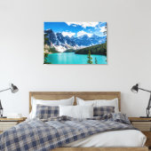 Moraine Lake, Nationaal Park Banff Canvas Afdruk (Insitu (Slaapkamer))