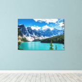 Moraine Lake, Nationaal Park Banff Canvas Afdruk (Insitu (Houten vloer))