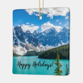 Moraine Lake, Nationaal Park Banff Keramisch Ornament (Links)