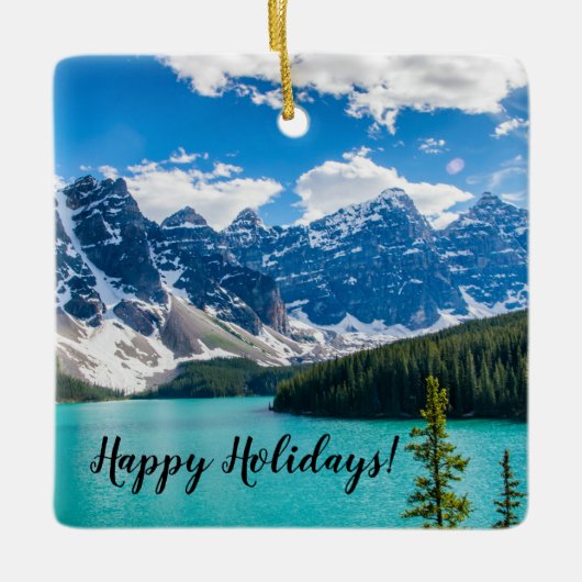 Moraine Lake, Nationaal Park Banff Keramisch Ornament (Voorkant)