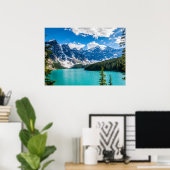 Moraine Lake, Nationaal Park Banff Poster (Thuiskantoor)