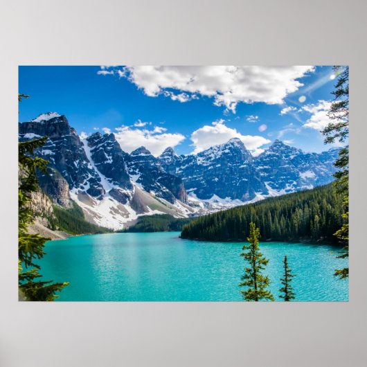 Moraine Lake, Nationaal Park Banff Poster (Voorkant)