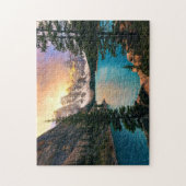 Moraine Lake Sunset Jigzaag Puzzle Legpuzzel (Verticaal)