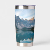 Moraine Lake Waterfles Geïsoleerde Drinkbeker (Links)