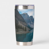 Moraine Lake Waterfles Geïsoleerde Drinkbeker (Voorkant)