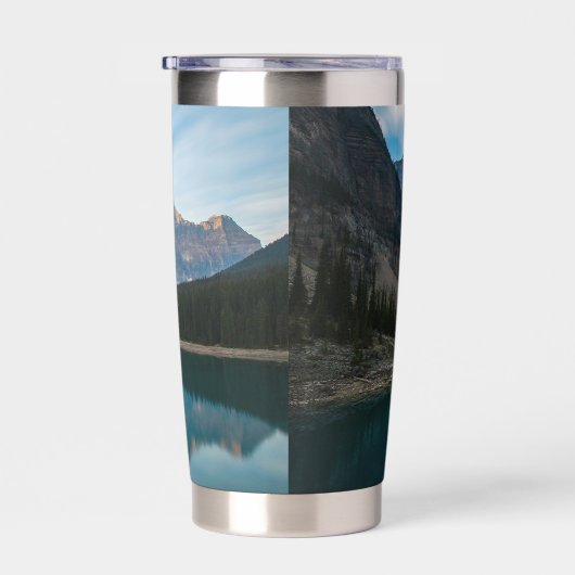 Moraine Lake Waterfles Geïsoleerde Drinkbeker (Rechts)