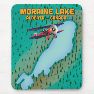 Moraine meer Alberta Canada Kaart Muismat