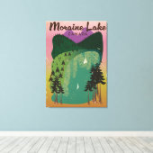 Moraine meer Canada Canvas Afdruk (Insitu (Houten vloer))
