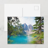 Moraïnemeer en de vallei van de Tien Peaks Briefkaart (Voorkant / Achterkant)