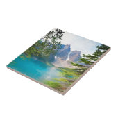 Moraïnemeer en de vallei van de Tien Peaks Tegeltje (Zijkant)