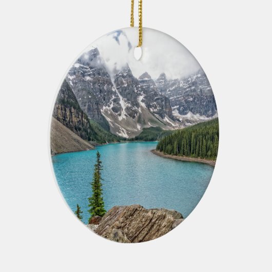 Moraïnemeer na het Storm Keramisch Ornament (Rechts)