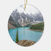 Moraïnemeer na het Storm Keramisch Ornament (Links)