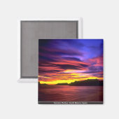 Moraira Harbor, Costa Blanca, Spanje Magneet (Voorkant / Achterkant)