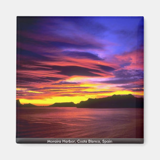 Moraira Harbor, Costa Blanca, Spanje Magneet