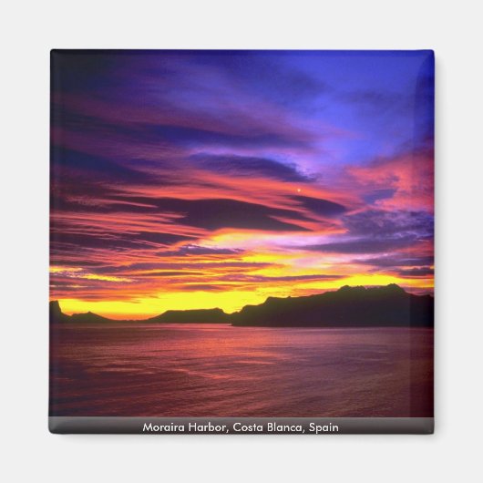 Moraira Harbor, Costa Blanca, Spanje Magneet (Voorkant)