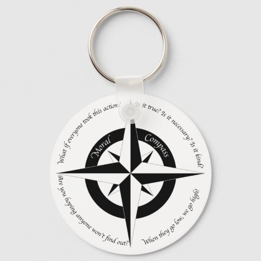 Moral Compass Sleutelhanger (Voorkant)