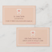 Moral Tooth Heart Dentist Visitekaartjes (Voorkant / Achterkant)