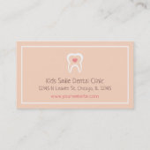 Moral Tooth Heart Dentist Visitekaartjes (Achterkant)