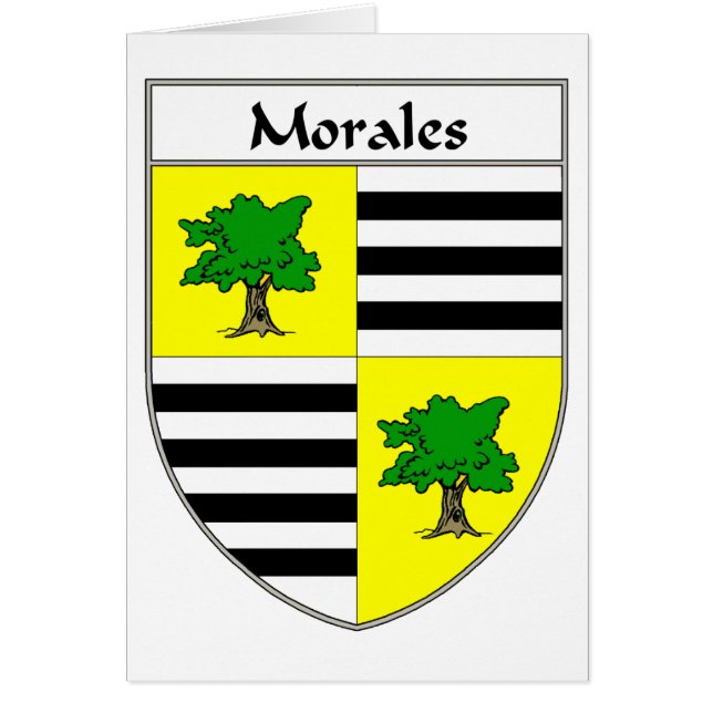 Morales Coat of Arms/Familie Crest (Voorkant)