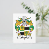 Morales Family Crest Briefkaart (Staand voorkant)