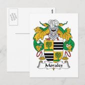 Morales Family Crest Briefkaart (Voorkant / Achterkant)