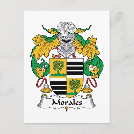 Morales Family Crest Briefkaart (Voorkant)
