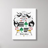 Morales Family Crest Canvas Afdruk (Voorkant)