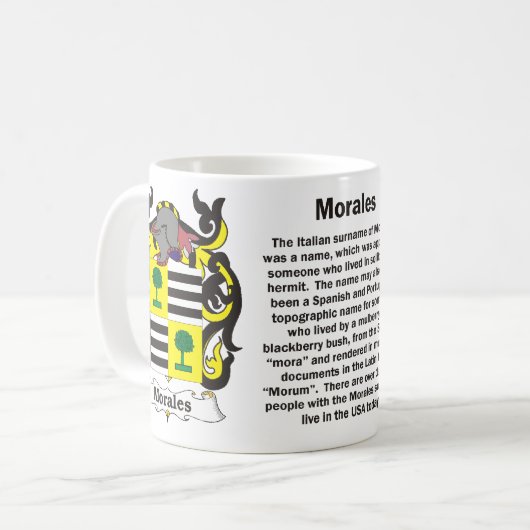 Morales Family Crest mok (Voorkant links)