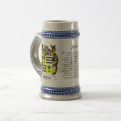 Morales Family Crest Stein Bierpul (Voorkant links)