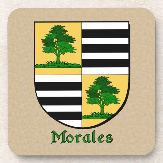 Morales Family Shield Onderzetter (Voorkant)